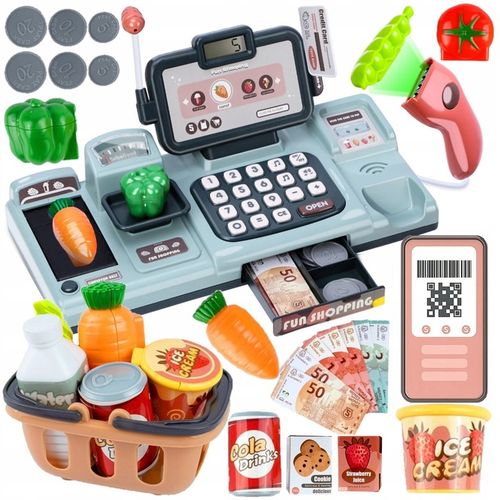 KASA FISKALNA SKLEPOWA INTERAKTYWNA ZAKUPY WAGA SKANER RUCHOMA TAŚMA KOSZYK na Arena.pl