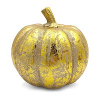 SZTUCZNA DYNIA OZDOBNA DEKORACJA JESIENNA DUŻA ZŁOTA DYNIA 23 cm