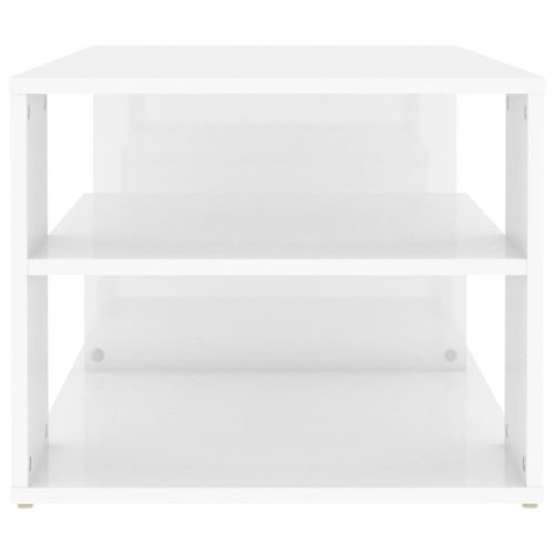 Stolik kawowy, wysoki połysk, biały, 100x50x40 cm na Arena.pl
