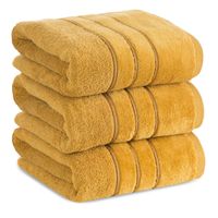 Ręcznik Sibel 06 70X140 cm musztardowy bawełna frotte chłonny