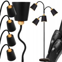 Lampa podłogowa Renew Force REUGLOWANA STOJĄCA E27 30 W czarny