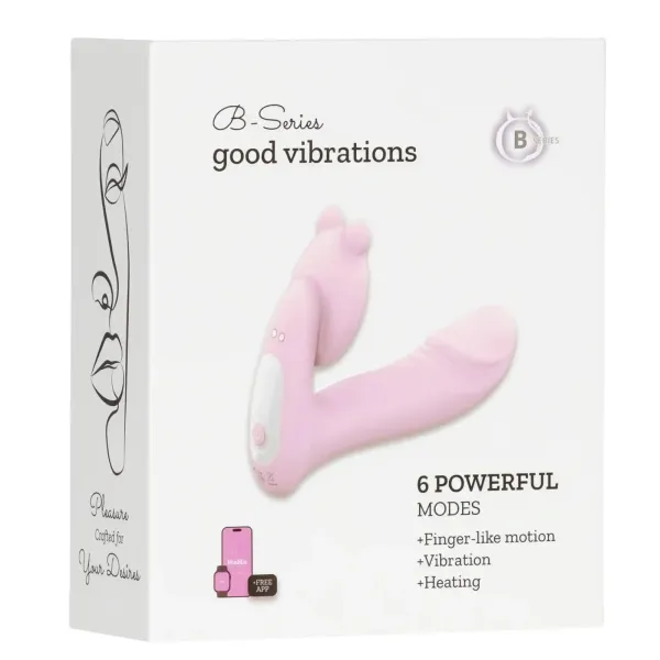 Silicone vibrator 3 speeds, 6 frequencies Finger function, Heating + APP control zdjęcie 3