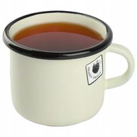 KUBEK SILESIA EMALIA METALOWY 500 ML 9CM EMALIOWANY SOLIDNY NAPOJE HERBATA