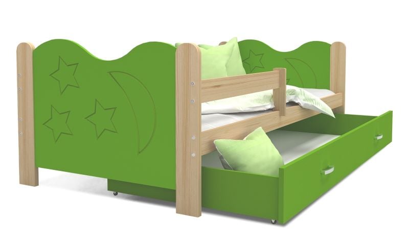 Łóżko dla dzieci MIKOŁAJ 160x80 + szuflada + materac na Arena.pl