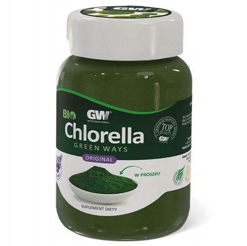 BIO Chlorella Green Ways w proszku 350g + łyżeczka + shaker - Oczyszczanie na Arena.pl