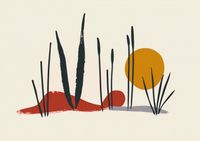 Plakat 84,1x59,4cm Trzcina przy Zachodzie