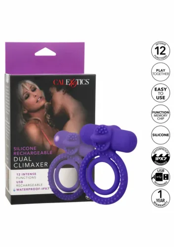 calexotics silicone rechargeable dual climaxer - model z podwojną na Arena.pl