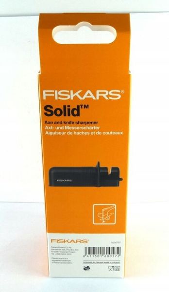 FISKARS SOLID MOCNA OSTRZAŁKA DO NOŻY NOŻA I SIEKIER 1026797 SOLIDNA CZARNA zdjęcie 8