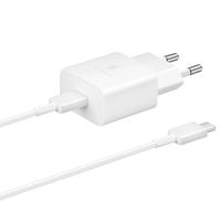 ładowarka sieciowa usb-c 15w pd afc + kabel usb-c biały
