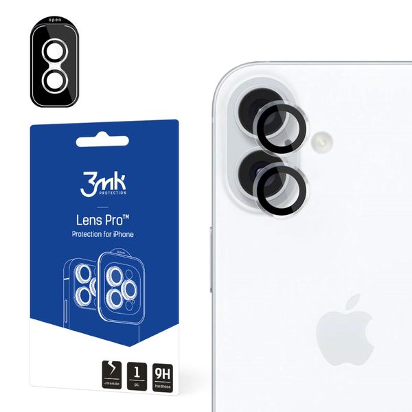 apple iphone 16/16 plus - 3mk lens protection pro transparent zdjęcie 3
