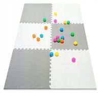 Mata piankowa duża puzzle piankowe duże edukacyjna 180x120cm 6szt gruba