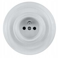 Gniazdko ceramiczne PRL Retro Loft Industrialne