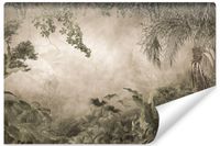 Fototapeta Do Sypialni Egzotyczne LIŚCIE Beton Abstrakcja 180cm x 120cm