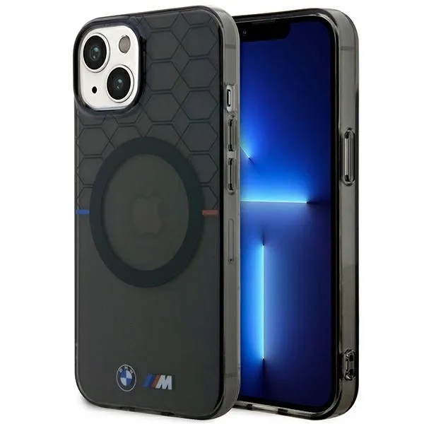Etui BMW Pattern MagSafe na iPhone 14 Plus - szare zdjęcie 1