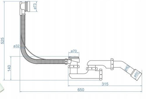 SYFON WANNOWY AUTOMATYCZNY Z POKRĘTŁEM CHROMOWANY CHROM DO WANNY na Arena.pl