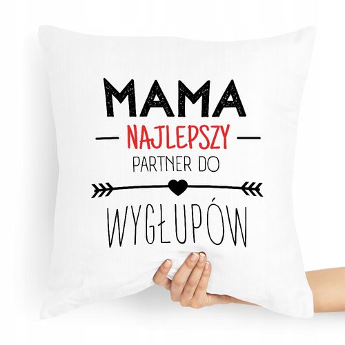 Poduszka Prezent Dla Mamy Najlepszy Partner Z Nadrukiem Ze Zdjęciem na Arena.pl