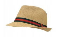 Beżowy Kapelusz, Letni, Trilby -Pako Jeans