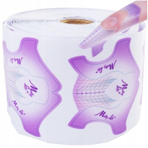 Szablony do paznokci formy do manicure Flexible MollyLac fioletowe 500szt na Arena.pl