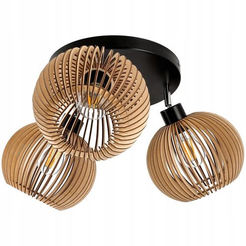 Klosz DREWNIANY do lamp na E27 LOFT KULA 40 drewno na Arena.pl