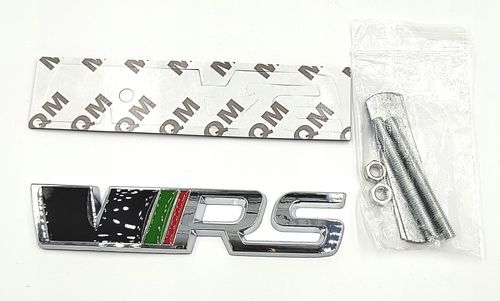 Skoda VRS naklejka na klapę bagażnika błotnik grill EMBLEMAT VRS na Arena.pl