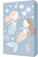Obraz 30x50cm Wzory dla Dzieci, Dziewczynki i Chłopca - Syrenki