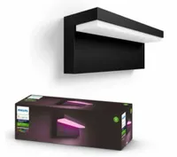 Kinkiet ogrodowy Philips czarny zintegrowane źródło LED 13,5 W