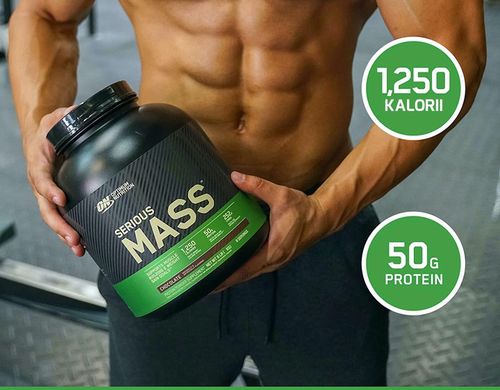 GAINER SERIOUS MASS OPTIMUM NUTRITION 2730g | Ciasteczkowy Ciastko z kremem na Arena.pl
