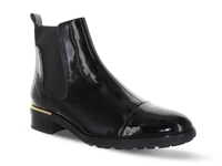 HÖGL Botki damskie - Lakierowane sztyblety wsuwane - rozmiar 36 - Czarne