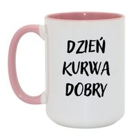 Duży Biało-Różowy 450 ml