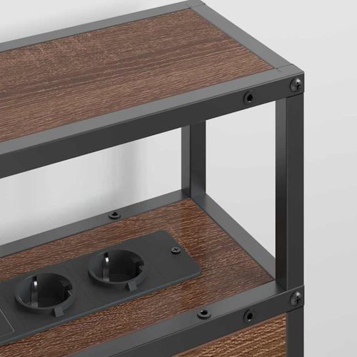 Zagłówek do przechowywania z półką Brązowy dąb 135 cm na Arena.pl