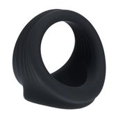 Silicone Cock And Ball Harness - Black