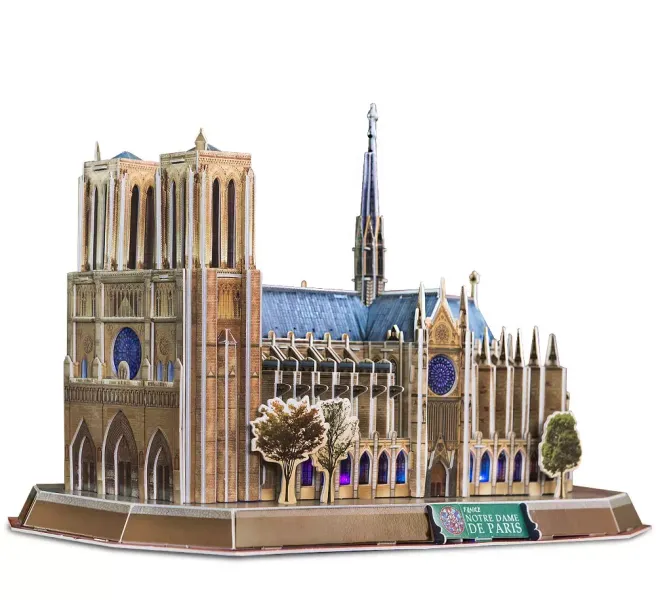 Puzzle 3D LED. Katedra Notre Dame zdjęcie 2