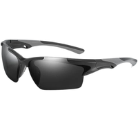 Czarne okulary rowerowe damskie męskie do jazdy sportowe