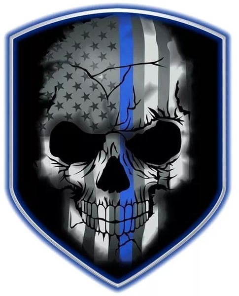Wlepa Shield Skull Niezależność Wolność Strażnik zdjęcie 1
