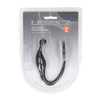 pierścień erekcyjny silikonowy z stymulatorem prostaty levelz s czarny 11cm
