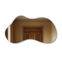 Lustro Łazienkowe Nieregularne LED - 170x90 - AKRA Poziom, z Podświetleniem