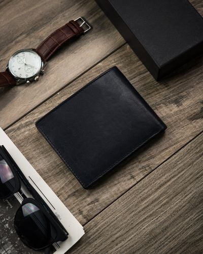 skórzany portfel męski ze zdobionym frontem — buffalo wild na Arena.pl