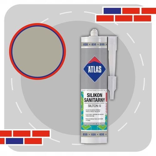 ATLAS SILIKON SILTON S 280ml - 035 SZARY na Arena.pl