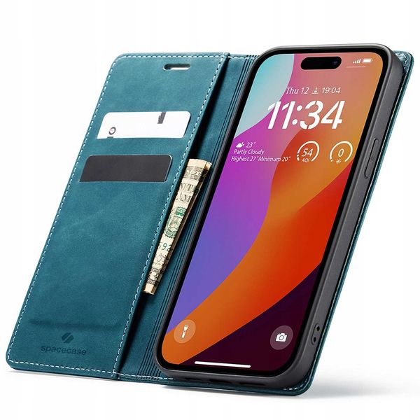 Spacecase Wallet Iphone 15 Pro Max Blue zdjęcie 1