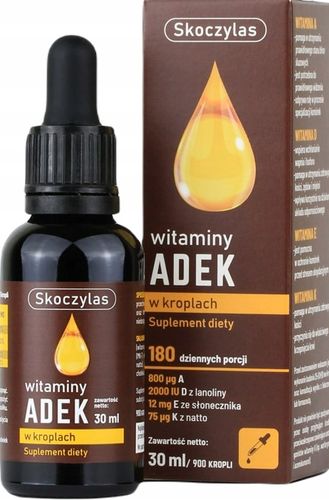 SKOCZYLAS ADEK WITAMINA A D3 E K2 MK-7 KROPLE 30ml na Arena.pl
