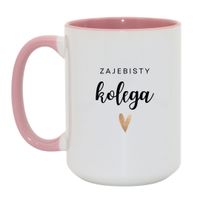 Duży Biało-Różowy 450 ml