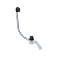 Moli syfon wannowy czyszczony od góry rozmiar do każdej wanny, czarny mat