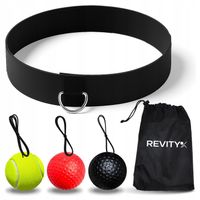 PIŁKA REFLEKSOWA NA GŁOWĘ DO BOKSOWANIA ZESTAW TRENINGOWY REFLEX BALL