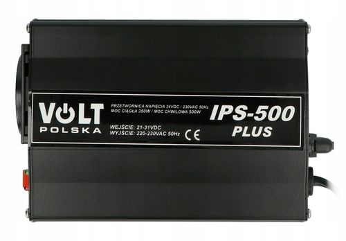Przetwornica VOLT IPS 500 PLUS 24/230V USB 2A 350 W na Arena.pl