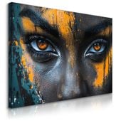 Obraz Na Płótnie Abstrakcyjny Portret Tajemnicza Kobieta 40cm x 30cm