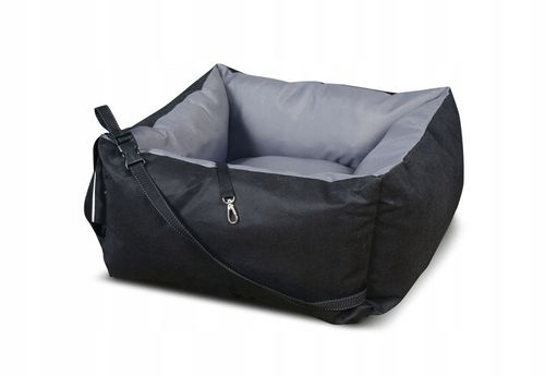 Transporter Samochodowy 55x55 cm Wodoodporny Szary dla Psa Kota na Arena.pl