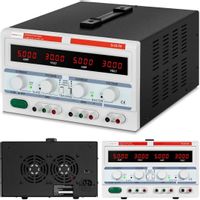 Emaga Zasilacz laboratoryjny serwisowy 3 kanały 0-30 V 0-5 A DC