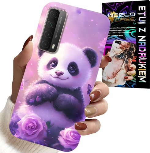 ETUI DO HUAWEI P SMART 2021 - SŁODKA PANDA WZORY DLA DZIECI + SZKŁO na Arena.pl