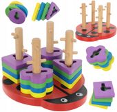 BIEDRONKA DREWNIANA UKŁADANKA MONTESSORI SORTER