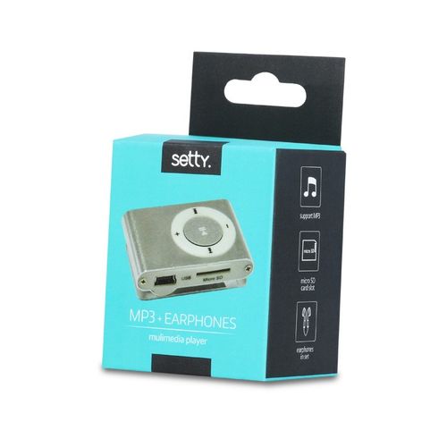MP3 + słuchawki SETTY srebrny na Arena.pl